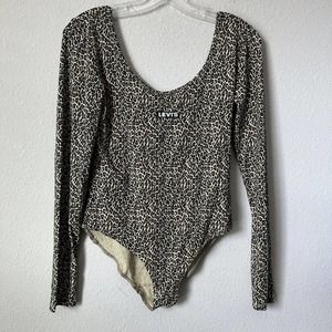 Levi’s Leopard Leotard